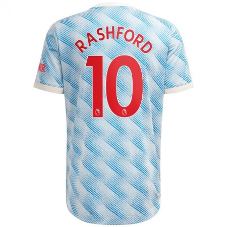 Billiga Fotbollströjor Manchester United Marcus Rashford 10 Borta tröja 2021/22 Kortärmad